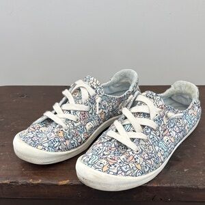 Womens Skechers BOBS for Dogs Slip-On Sneakers (Size 8.5) - Cute Dog Pattern!